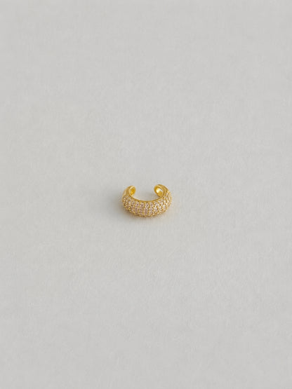 Nano CZ Gold Ear Cuff – Anti Tarnish No-Piercing Ear Clip