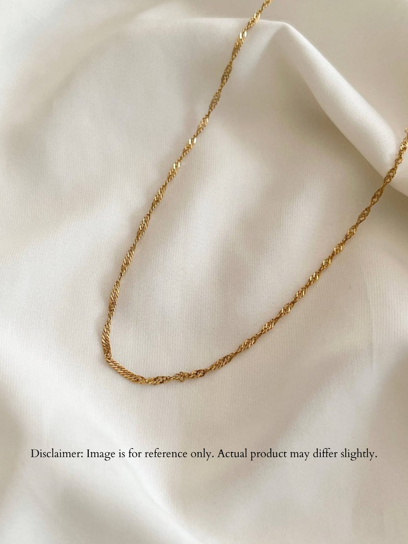 18K Gold Link Chain Necklace | Anti Tarnish Stacking Jewelry